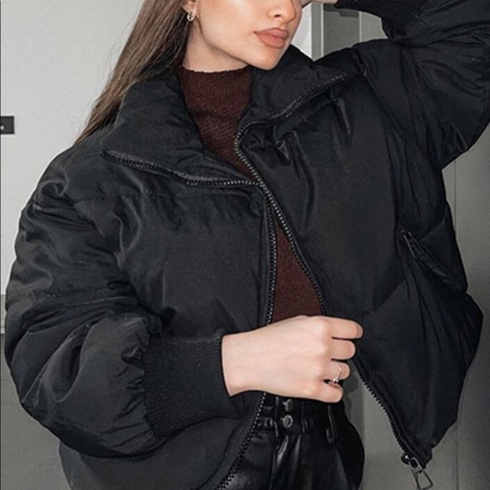 Drop Shoulder Puffer Jacket - Picture 4 of 15